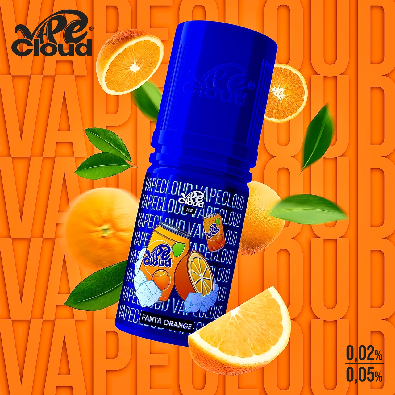 Vape Cloud Salt - Фанта апельсин со льдом ( fanta orange)